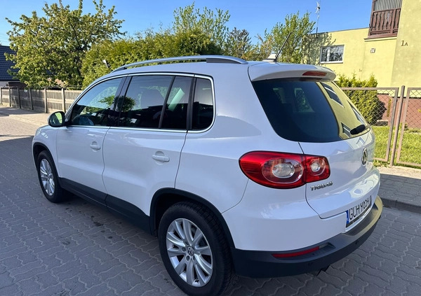 Volkswagen Tiguan cena 32900 przebieg: 135838, rok produkcji 2008 z Czersk małe 191